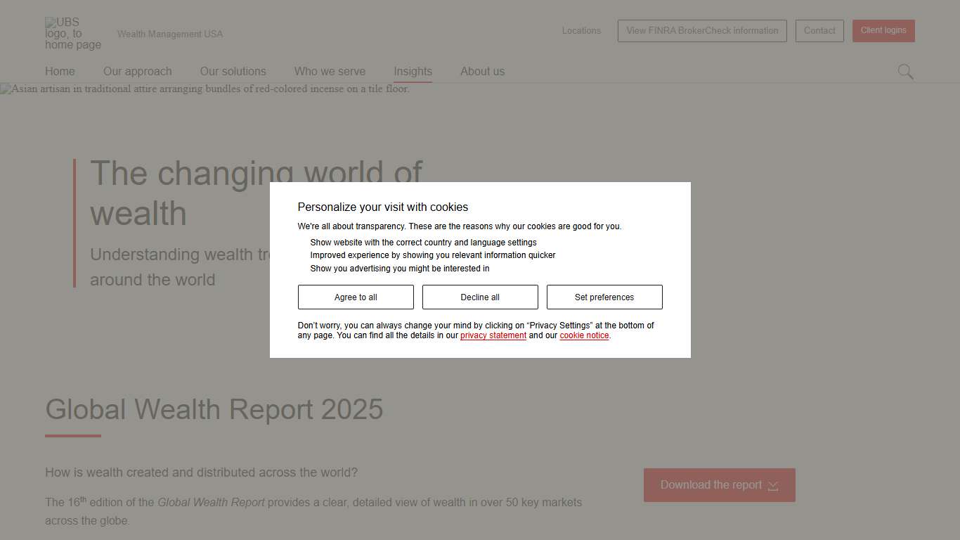UBS Global Wealth Report 2025 | UBS United States of America